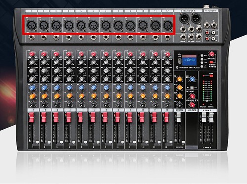8/12/16 Channel USB Bluetooth Live Studio Audio Mixer Mixing Console Sound Pro - Picture 11 of 121