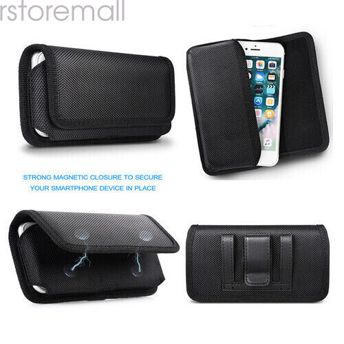 Cell Phone Holster Pouch Wallet Case With Belt Clip For iPhone Samsung Huawei . - Picture 83 of 109