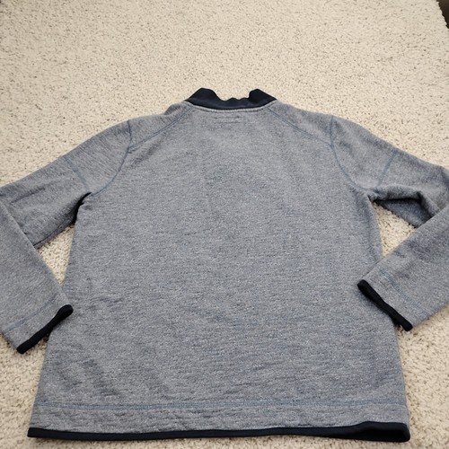 Carbon 2 Cobalt Sweater Mens Medium Blue Gray 1/4 Zip Golf Cotton Preppy Outdoor - Picture 4 of 8