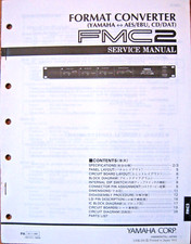 Yamaha FMC2 Audio Format Converter Rack Unit Original Service Manual Book