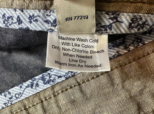 Joseph Abboud Mens Size 38W Beige 100% Linen Chino Shorts Pockets 8.5” Inseam - Picture 24 of 24