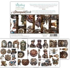 Mintay Steampunk Book 6" x 8" Precise Fussy Cutting Elements Paper Pad Scrapbook