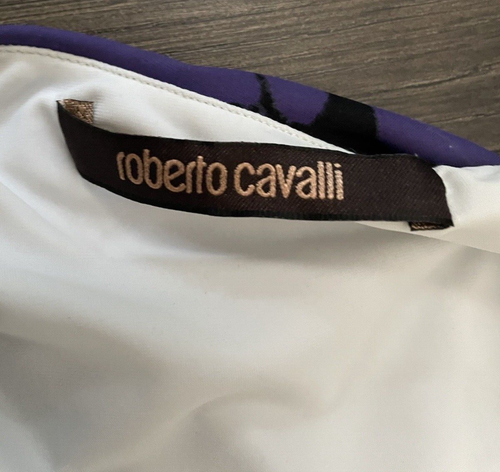 Roberto Cavalli mehrfarbiges Schmetterlingsdruckkleid Größe: 40 - Bild 5 von 9