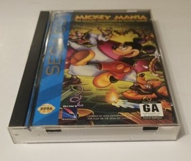 Mickey Mania  The Timeless Adventures Sega CD Complete Authentic / NO Poster 
