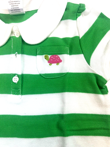 NWT Gymboree Girl Stripe Belt Short & Stripe Turtle Polo Shirt 2 Pc Set Size 4 - Picture 6 of 8