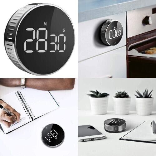 Magnetischer digitaler Kochtimer mit großem LCD-Display, Alarm, Memory-Funktion - Bild 1 von 10