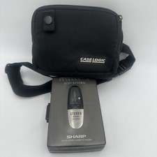 Sharp AM- FM Stereo Casset Player JC-512 GY Auto Reverse Rare Works