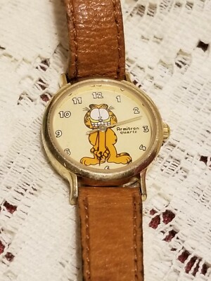 Used Vintage Garfield Armitron Quartz Water Resistant Watch | eBay