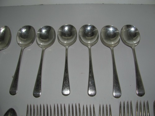 Antique Rogers Rex Sheffield Eng A.A EPNS 7 DWTS.DOZ Silver Plate Cutlery As New - Picture 4 of 11