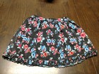 Disney Jumping Beans Black Flowered Skort Size Girl's 6 EUC Worn 1 Time