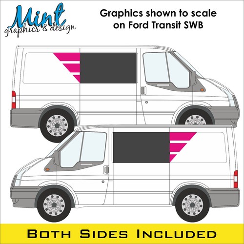 Ford Transit MK8 L2 compatible furgoneta cámper autocaravana calcomanías gráficas 078 - Imagen 3 de 4