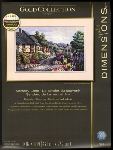 Cross Stitch Kit ~ Gold Collection Memory Lane Colonial Village #3817 - Picture 2 of 3