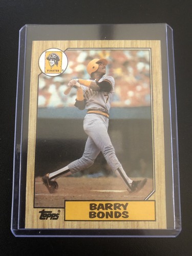 1987 Topps Barry Bonds Pittsburgh Pirates #320 Baseball Card In Plastic Case