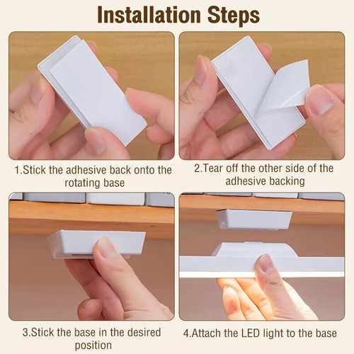 Magnetic LED Reading Desk Lamp Table Stepless Dimming Hanging Remote Night Li-yp - Afbeelding 2 van 11
