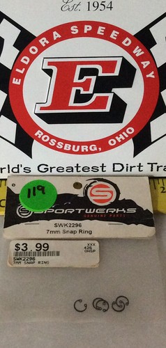 Sportwerks SWK2296 Snap Rings(8) 7-mm/7mm: 1/8 Mayhem NewInPackage 🇺🇸 Shipped - Picture 1 of 2