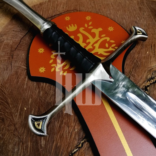 Herr der Ringe Schwert Replik Scherben von Narsil gebrochenes Schwert Wandhalterung & Scheide - Bild 8 von 10