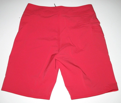 Volcom Boy's 26/12 Mod Tech Lido Solid Board Shorts Red Stretch - Picture 2 of 2