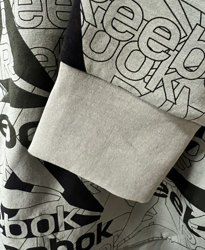 Brand New with Tags Big Men's Reebok Unwind AOP Hoodie ~ Sea Spray Green *Small* - Picture 6 of 11