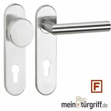 ToniTec® Feuerschutz-Rosetten-Wechselgarnitur U-Form PZ Edelstahl Rosetten
