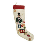 22" Christmas Holiday Nutcracker and Presents Needlepoint Christmas Stockings