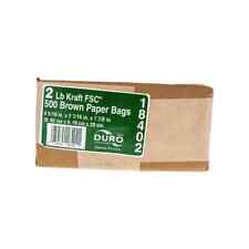 Duro Brown Paper Bag 2 Lb - 500 Count