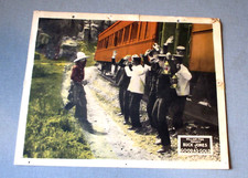 1927-SILENT MOVIE LOBBY CARD- COWBOY WESTERN BUCK JONES- GOOD AS GOLD-HOLDUP 14"