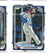 2024 Bowman Tampa Bay Rays Brayden Taylor Prospect card