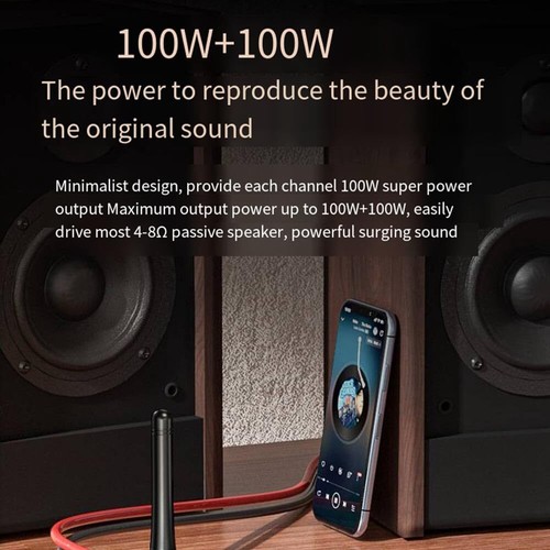 Bluetooth 5.3 Transmitter Receiver 2CH 200W Amplifier TPA3116D2 Stereo AUX Audio - Picture 8 of 9