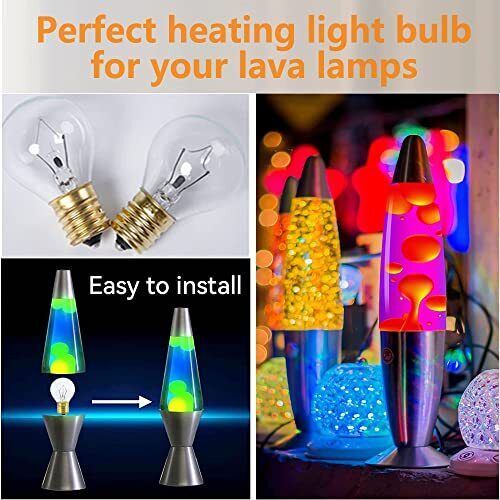 Lava Lamp Bulb, 25 Watt Original Replacement Bulb for 14.5-Inch/20-Ounce Lava La - Picture 5 of 5