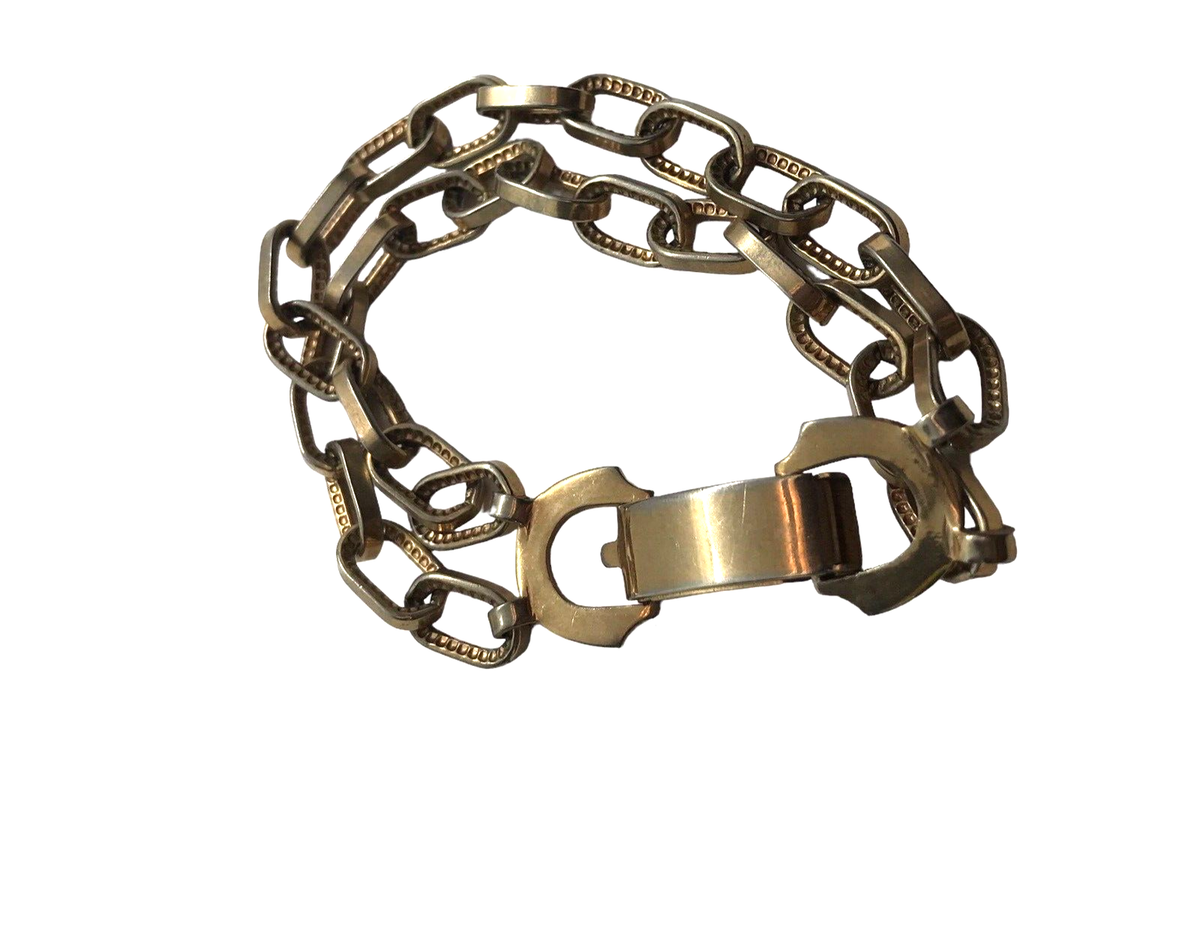 アクセサリー 00s archive vintage Paul Smith bracelet Vintage Gold Tone Signed Sperry's Perky Modes Link Bracelet