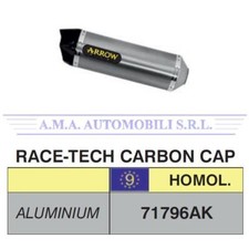 Terminale Race-Tech alluminio con fondello carby Honda NC 750 X Anni 2014 2015