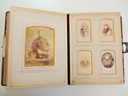 Großes Album 62 alte Fotos Schränke. Militär, Familien, Portraits, 1880 - Bild 11 von 16