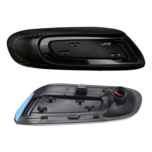 MINI F55 F56 F57 3-GEN SEQUENTIAL SMOKED LENS LED FENDER SIDE MARKER LIGHT KIT - Picture 7 of 19