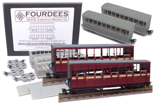 Fourdees Ltd Freelance Tisdale Bogie Carriages 009 / OO9 Scale Kit - Picture 27 of 44