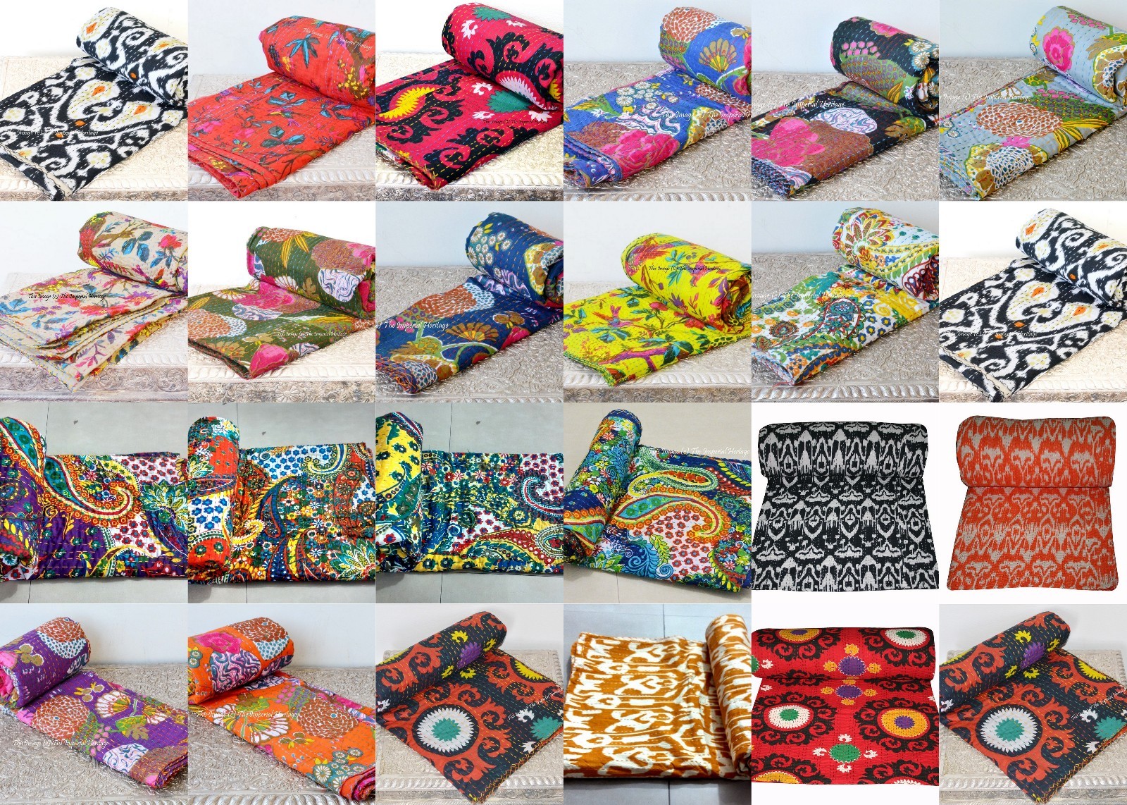 New Year Gift Indian Handmade Twin Vintage Kantha Blanket-Quilt Bed Cover New Year Gift Indian Handmade Twin Vintage Kantha Blanket-Quilt Bed Cover