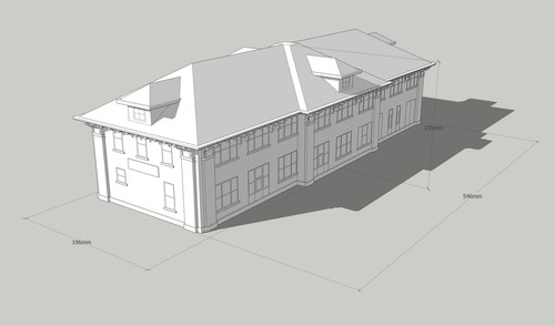 ESCALA 1/160 N IMPRESA EN 3D ROCK ISLAND STATION FAIRBURY, NEBRASKA - Imagen 4 de 7