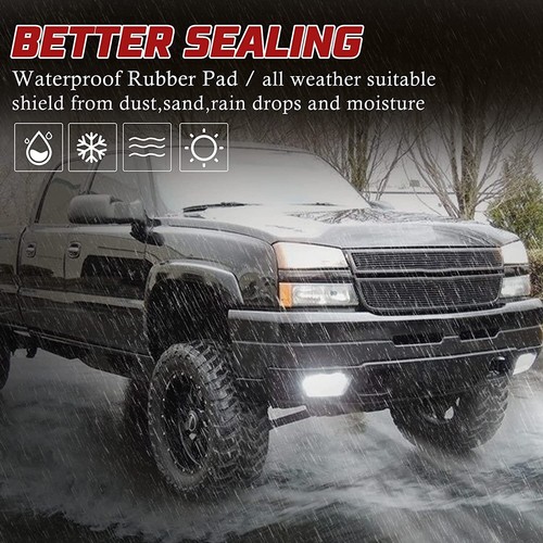 LED Fog Lights Compatible for 2003 2004 2005 2006 Chevy Silverado 1500/1500HD/2 - Picture 5 of 7