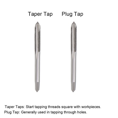 10pcs Metric Hand Tap M4 Thread 0.7 Pitch 3 Straight Flutes High Speed Steel - Picture 4 of 9