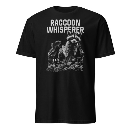 Waschbär Shirt Waschbär Flüsterer Straße Katze lustig Müll Panda T-Shirt Gr. S-3XL - Bild 1 von 6