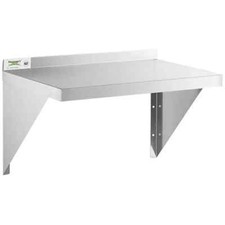 15"W x 24"L Stainless Steel Heavy Duty Kitchen Overshelf Solid Wall Mount Shelf