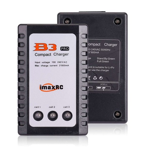 US B3 LIPO Balance Caricabatteria 7.4v 11.1v 2s 3s celle per RC LiPo US Plug - Foto 4 di 13