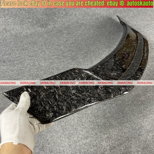 For 08-12 Honda Accord 4Dr Sedan Forged Carbon Fiber Rear Trunk Spoiler Lip Wing - Picture 14 of 18