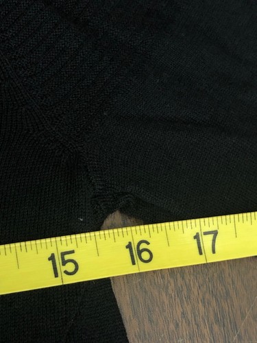 Nicole Miller Womens Top Black Knit Blouse Studded Metal Long Sleeve Sz XS A28 - Picture 9 of 11