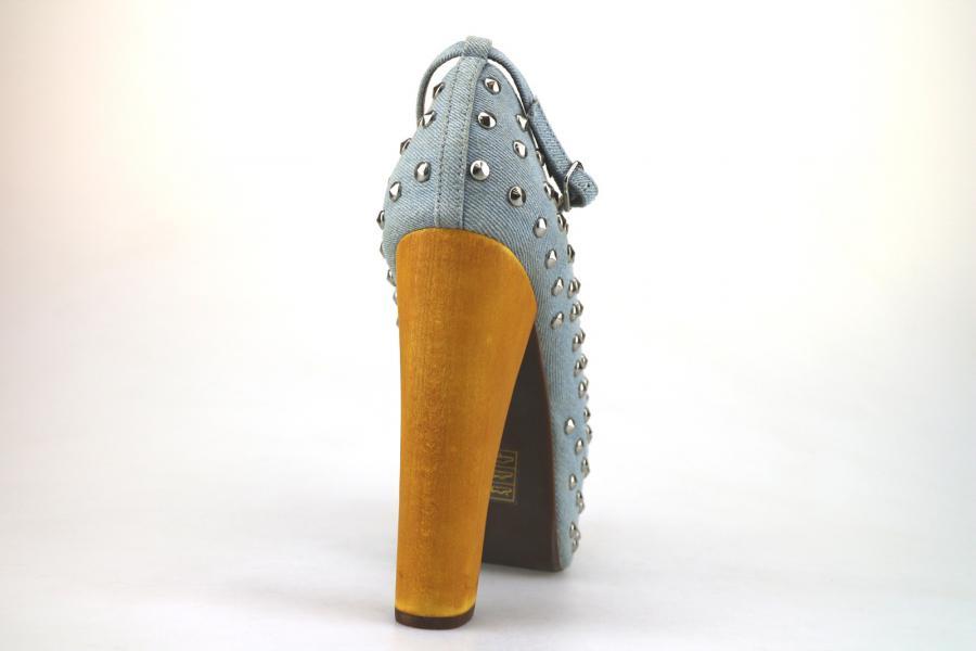 AH425 Jeffrey Campbell Shoes Borchie Blu Tessuto Borchie Shoes Donna tribunali EU 40 2d128e AH425 Jeffrey Campbell Shoes Borchie Blu Tessuto Borchie Shoes Donna tribunali EU 40 2d128e
