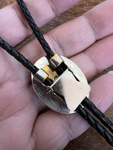 Native American Navajo Bolo Tie Medium White Howlite Native American Ties Zuni I - Picture 18 of 20