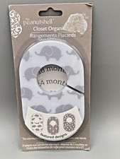 The Peanutshell Closet Newborn to 2T Size Dividers 5 Pack Gray White NWT