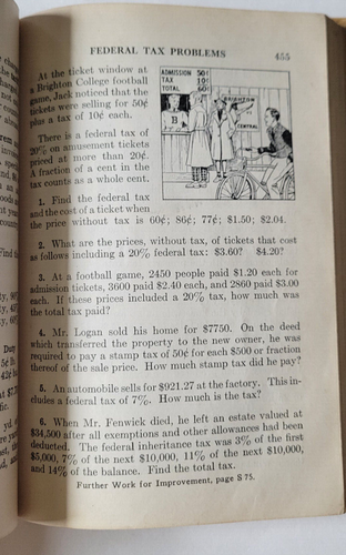 Iroquois New Standard Arithmetic’s Book Grade 8 Enlarged Version 1947 Hardcover - Picture 13 of 15