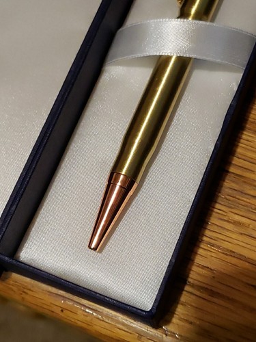 ATK Bullet Shaped Brass Pen Heavy Duty in the Box - Picture 3 of 5