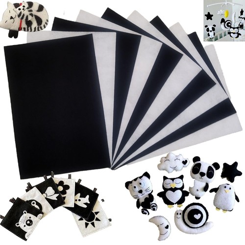 A4 Size Sheet Pack of 10 Bright Multicolored Stiff Felt Sheet 8x12 Inches Paper - Picture 50 of 137