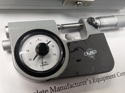 0-1" Indicating Micrometer, Indicator Snap Micrometer, 0.00005" ,#414-755--NEW - Picture 1 of 5